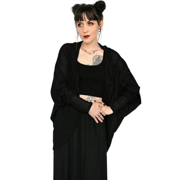 FOXBLOOD Bishop sleeve open front cardigan - Picture 1 of 7
